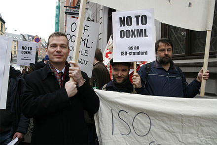  Демонстрация против OOXML в Норвегии