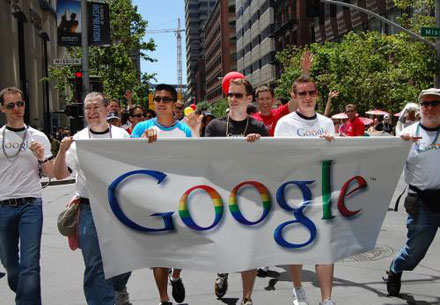 Компанией, в штате которой больше всего геев и лесбиянок в США считается Google