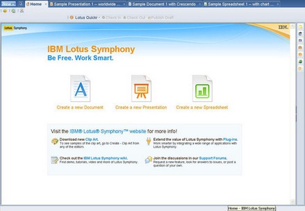 Бесплатный  IBM Lotus Symphony стал совместим с документами Office 2007