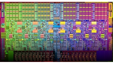Кристалл 6-ядерного процессора Intel Xeon 5600