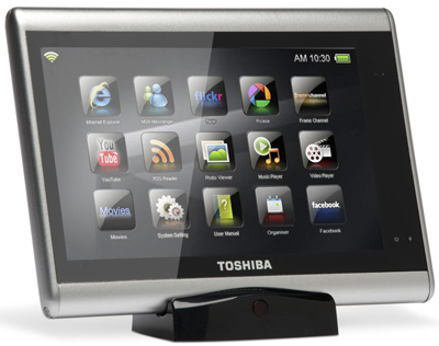 Toshiba покажет три новых планшета в начале 2011 года=