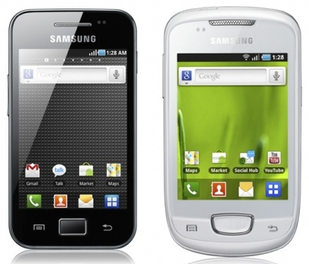 Samsung Galaxy  Ace и Mini