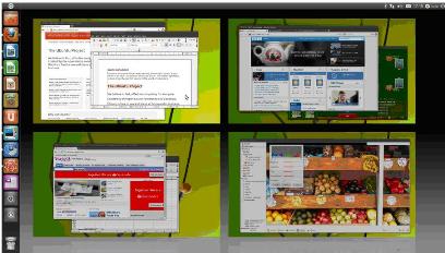 Основная особенность интерфейса Ubuntu Unity – панель Unity shell в левой части экрана
