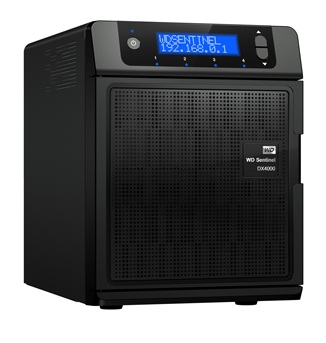 Сервер хранения данных для небольших офисов WD Sentinel DX4000 с поддержкой до 25 сетевых устройств
