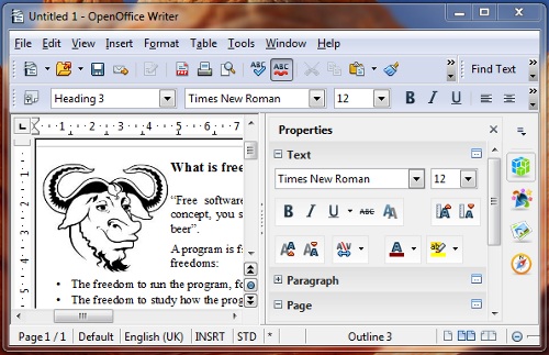 OpenOffice Writer 4.0