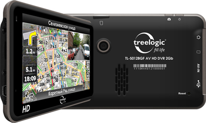 Treelogic анонсировала GPS-навигатор с видеорегистратором 5012BGF AV HD DVR 2 Гб=