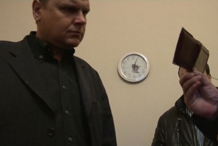 Леонид Мацуков в момент задержания