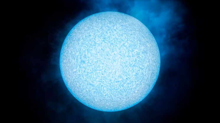 Звезда - это массивный газовый шар, излучающий свет и удерживаемый в состоянии равновесия силами собственной гравитации и внутренним давлением. В недрах звезды непрерывно происходят реакции термоядерного синтеза.

Звёзды образуются из газово-пылевой среды (главным образом из водорода и гелия) в результате гравитационного сжатия. Температура вещества в составе звёзд измеряется миллионами кельвинов, а на их поверхности - тысячами кельвинов.
