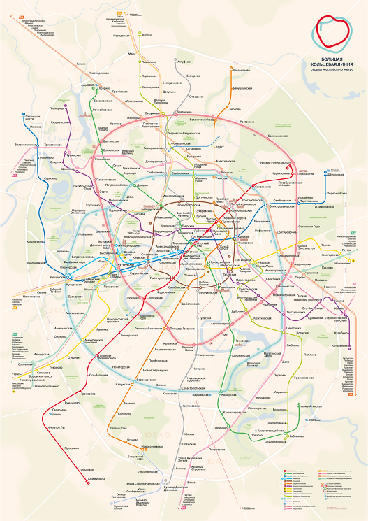 Географическая промо-схема Московского метро 2023 год, Студия Артемия Лебедева

