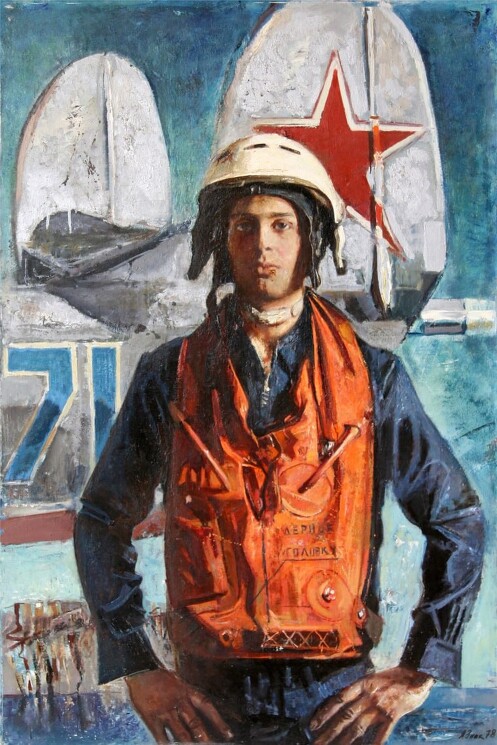 "Портрет лётчика морской авиации", 1978 г.

Знак Анатолий Маркович (1939 - 2002)
