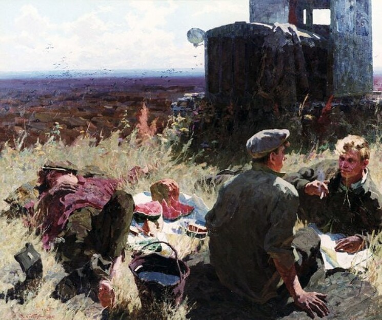 «Полдень на целине», 1960 г.

Кабанов Виктор Павлович (1924 - 2007)

