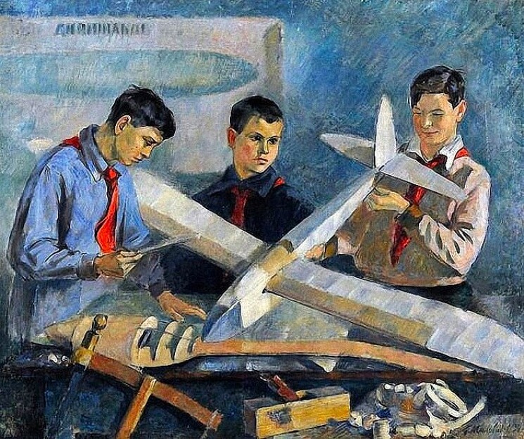«Авиамоделисты», 1934 г.

Миловидов Б.В.

