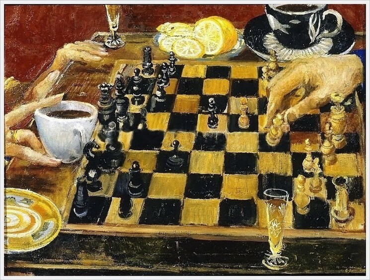 "Шахматная партия" 1962 г. Юрий Пименов
