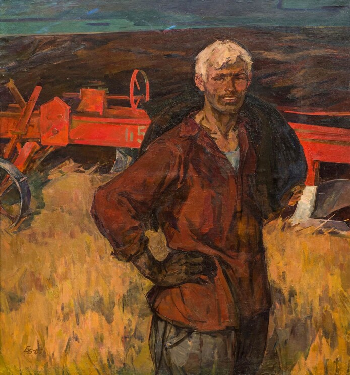 "Механизатор", 1967 год.
Художник — Бельтюков Борис Михайлович (1926 - 2014)
