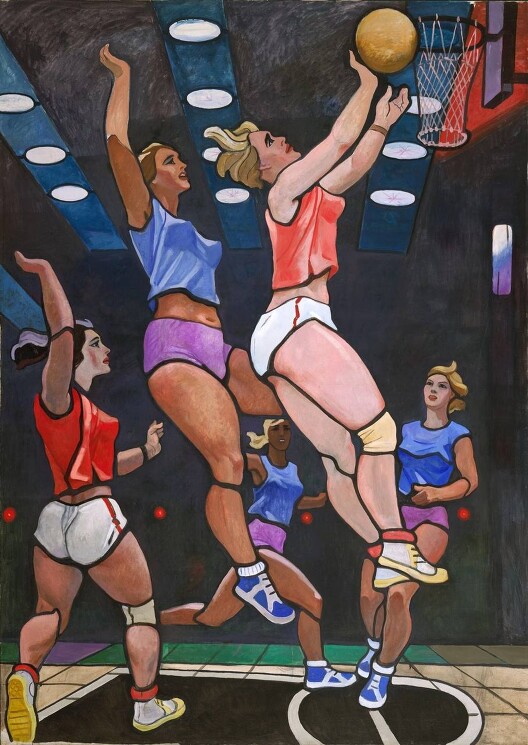 «Баскетболистки», эскиз витража, 1950-е

Худ. Дейнека Александр Александрович
