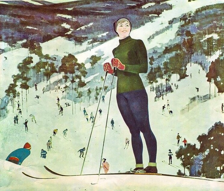 «На лыжах», 1962 г.

Смукрович Пётр Петрович (1928-1998)
