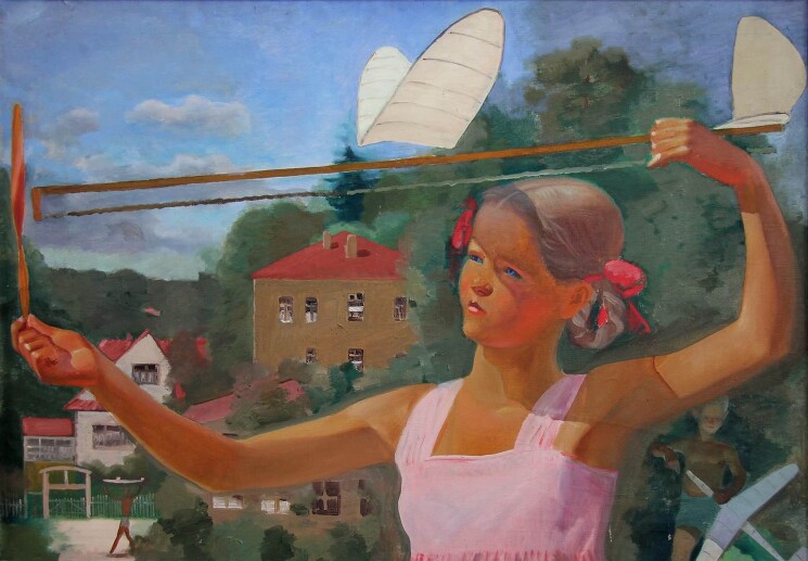 "Авиамоделистка" 1930-е.

Пахомов Алексей Фёдорович (1900 – 1973)
