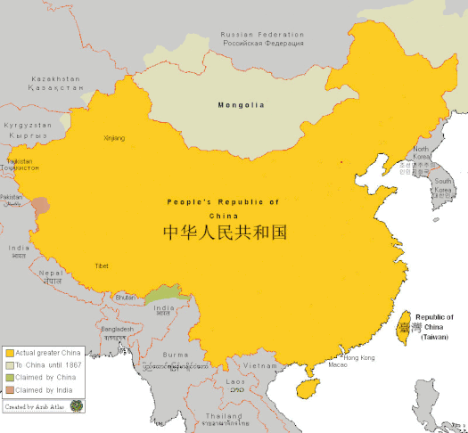 Китай - Большой Китай - Greater China - Тайвань, Китай и Гонконг