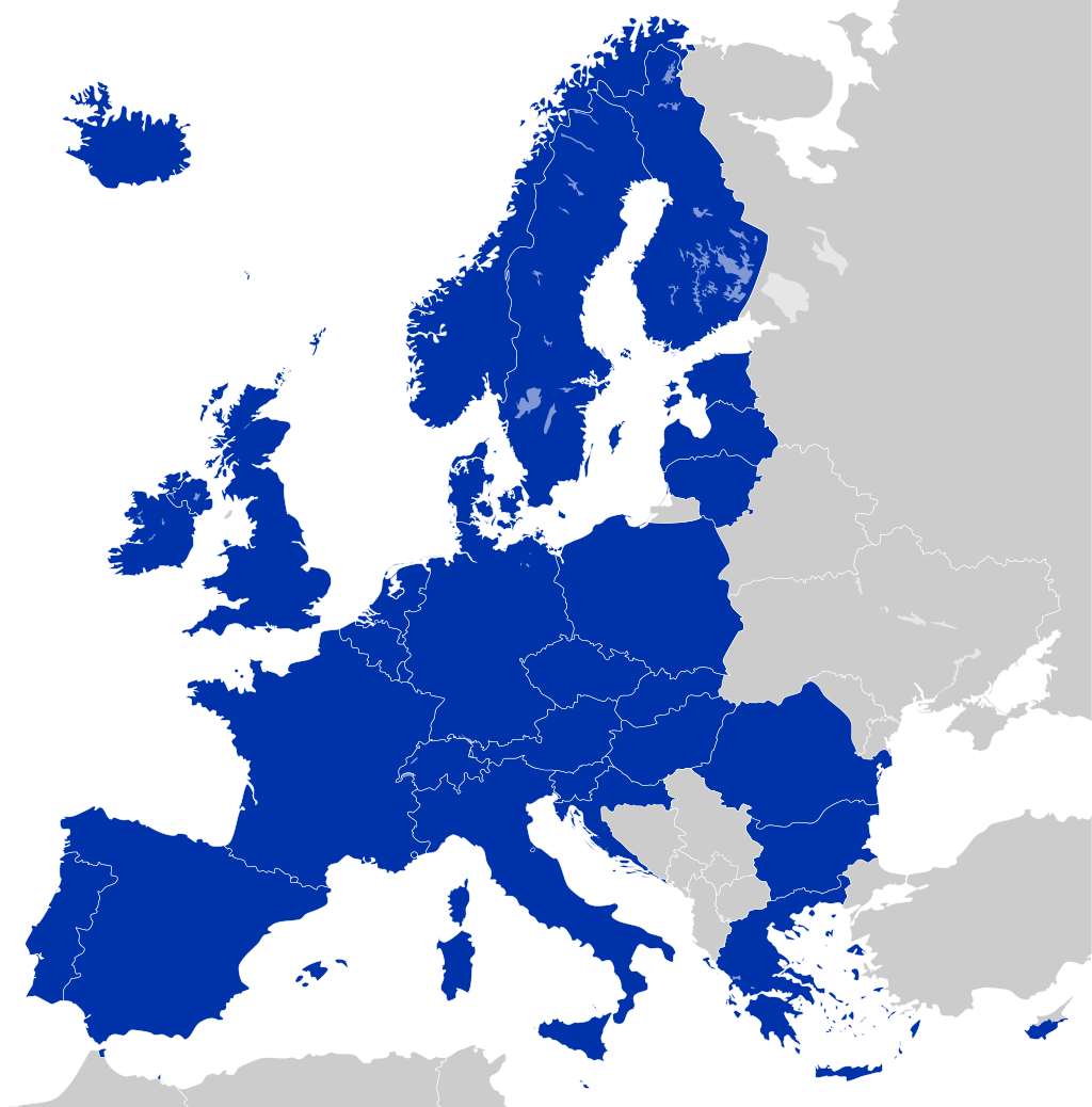 EUR - Евро - официальная валюта 19 стран «еврозоны» - SEPA - Single Euro Payments Area - Единая зона платежей в евро