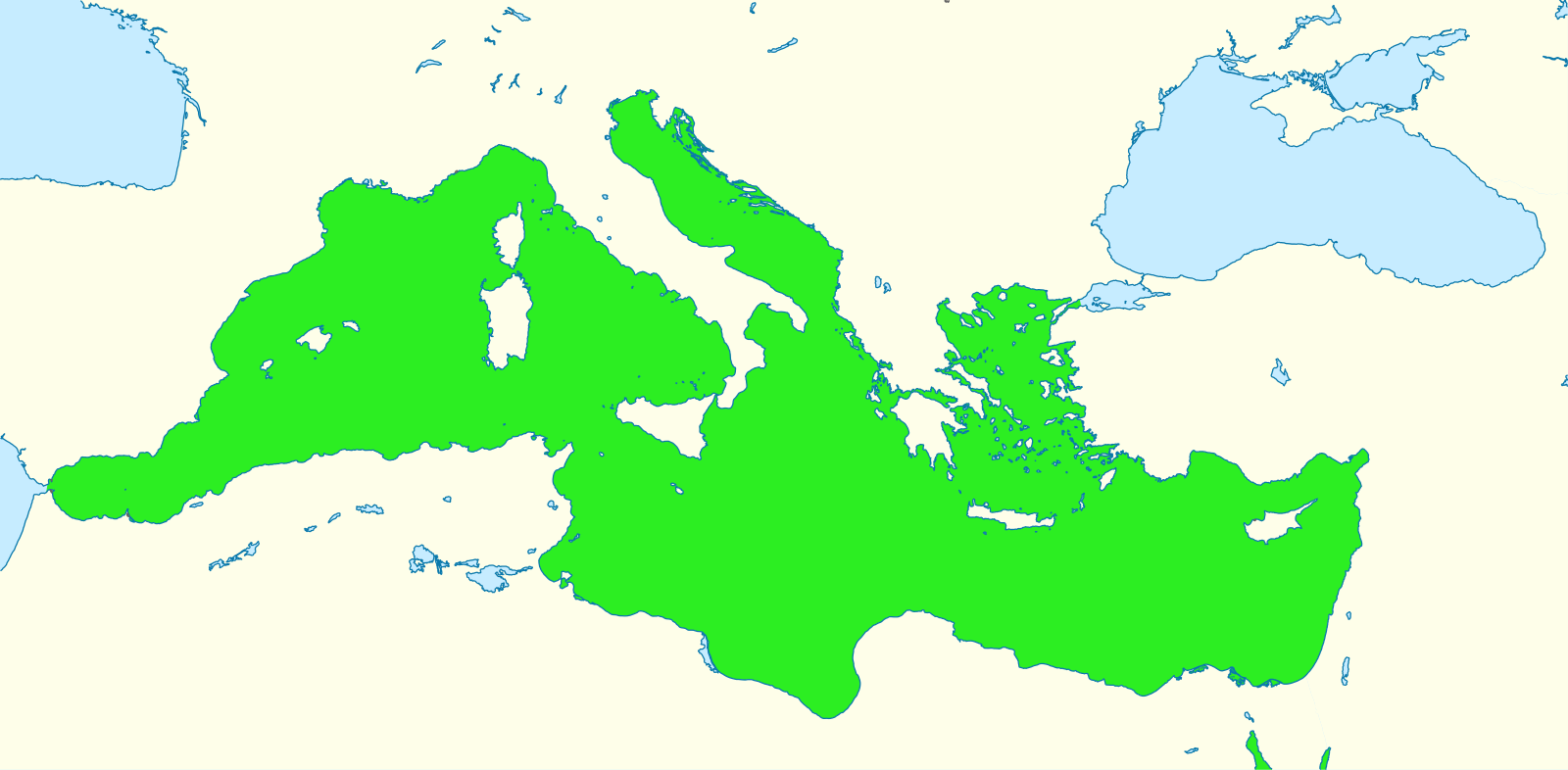 Средиземное море - Средиземноморье