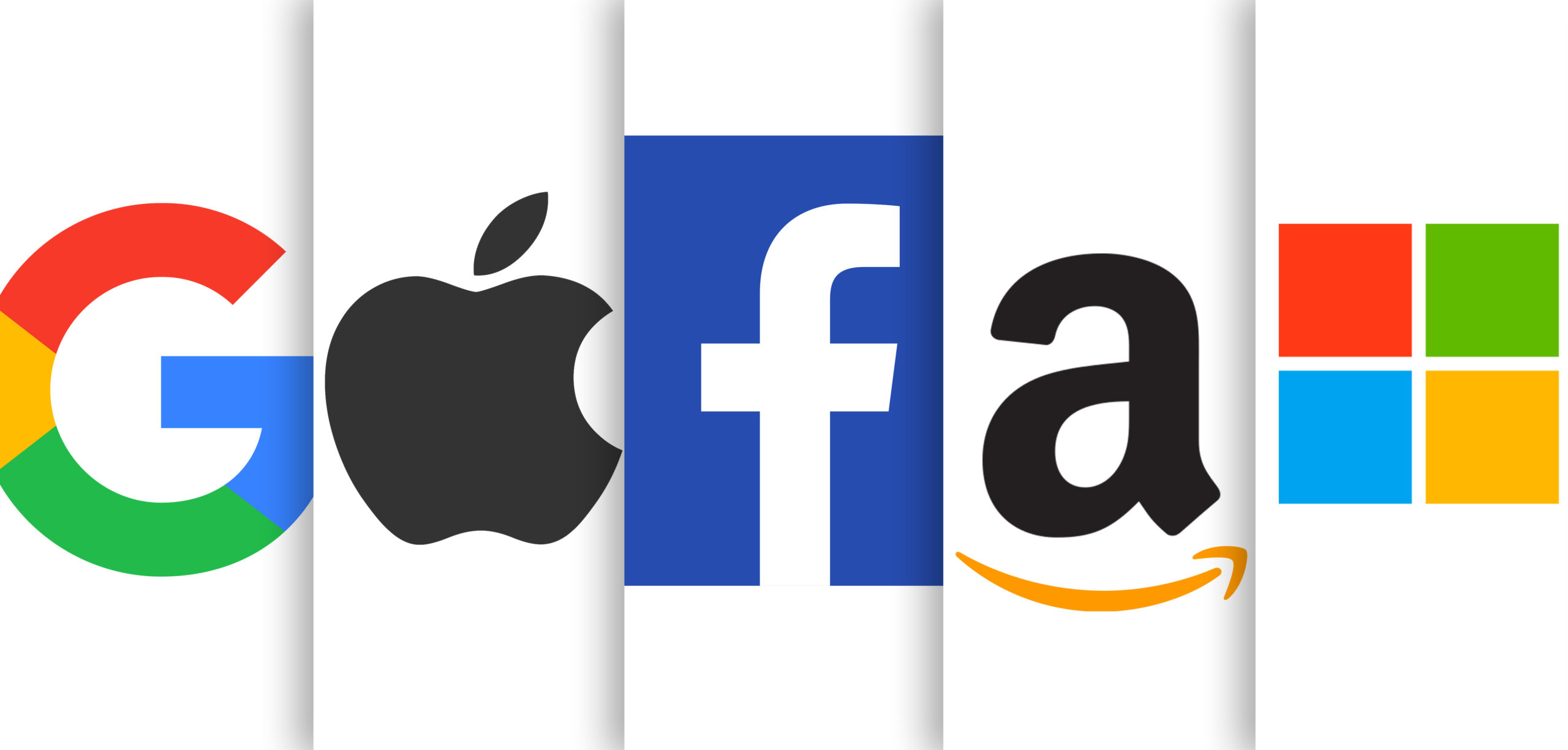 GAFAM - Big Tech - Google, Amazon, Facebook, Apple и Microsoft