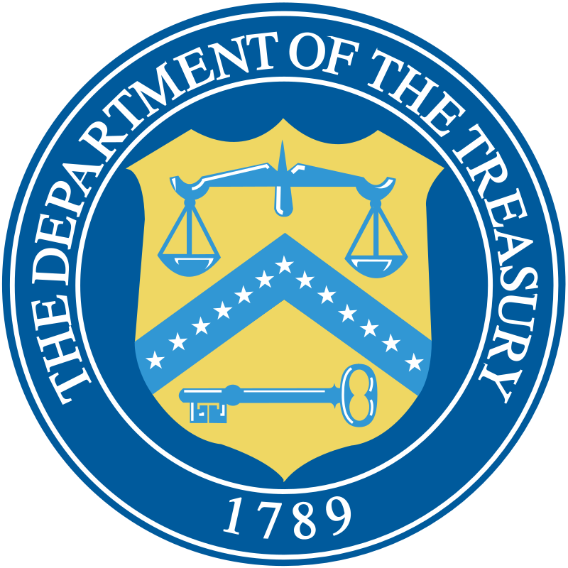 U.S. Department of the Treasury - Министерство финансов США - Департамент казначейства США - United States Department of the Treasury