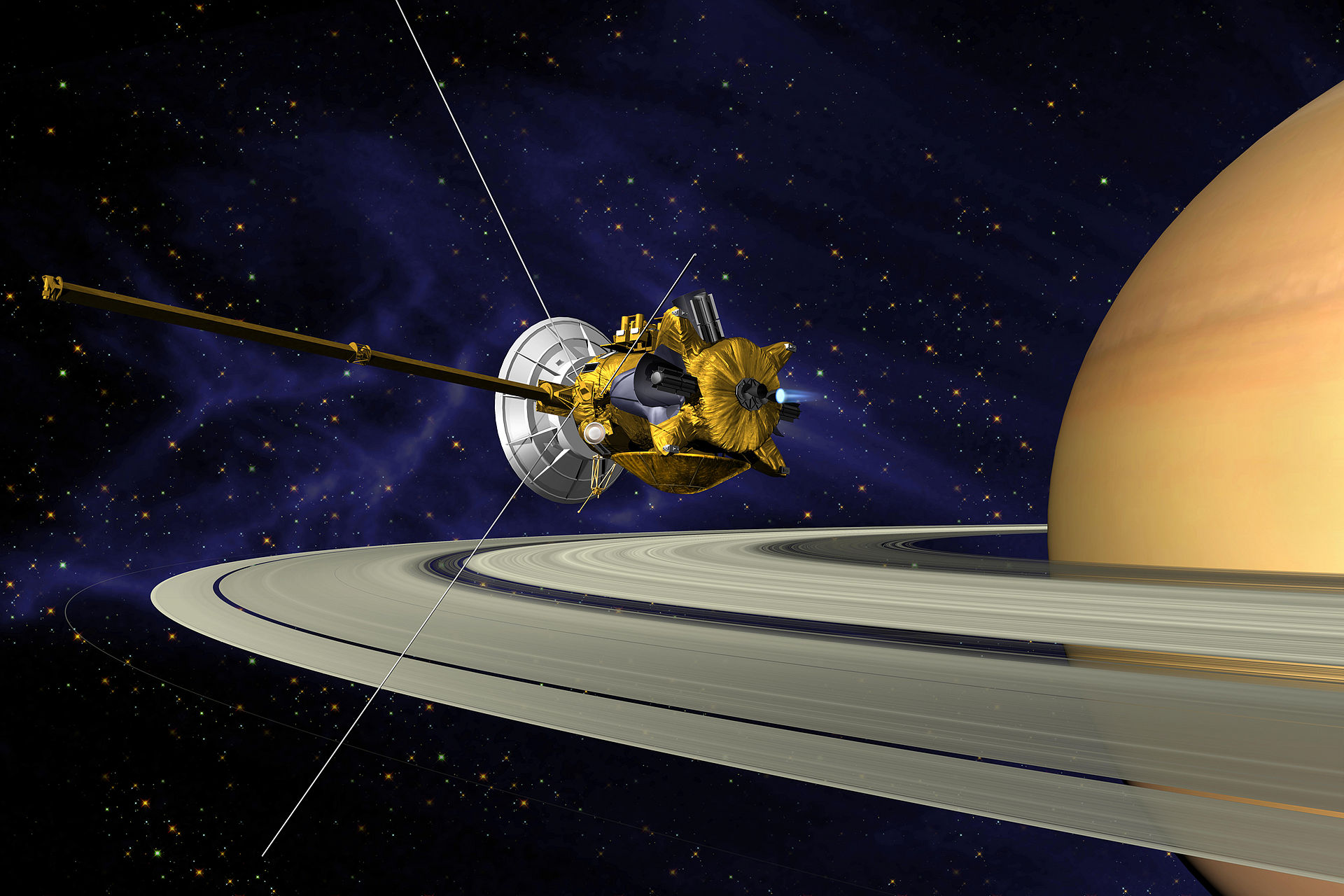 NASA Cassini–Huygens orbiter - Кассини-Гюйгенс - автоматическая межпланетная станция - космический зонд