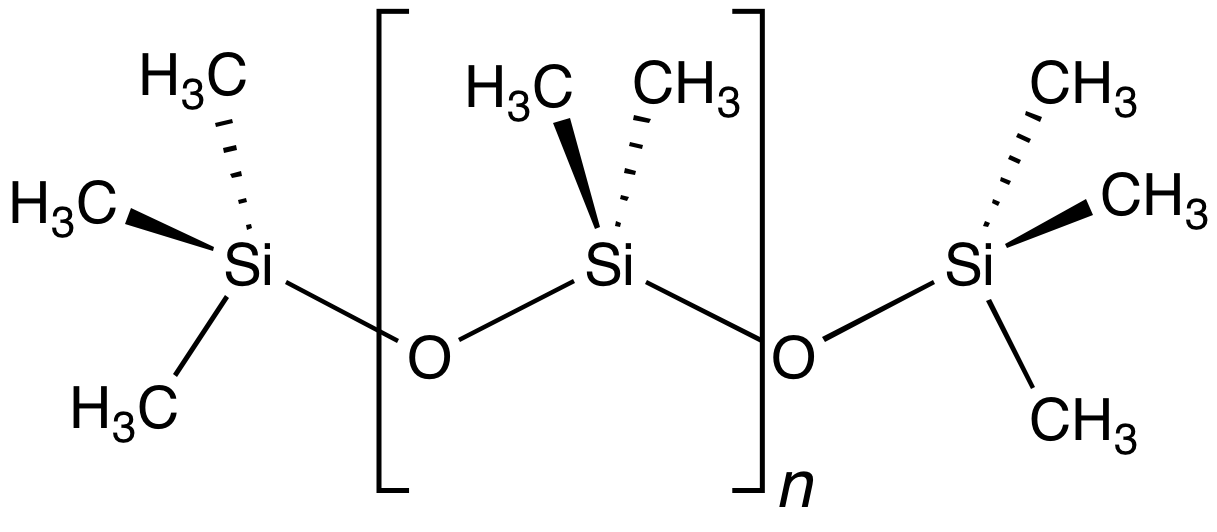 Полидиметилсилоксан (ПДМС) - линейный полимер диметилсилоксана