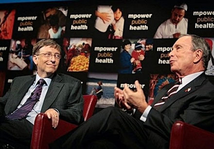 Билл Гейтс и Майкл Блумберг объявили о том, что намерены пожертвовать $500 млн на борьбу с табакокурением в различных странах мира, в том числе и в России
