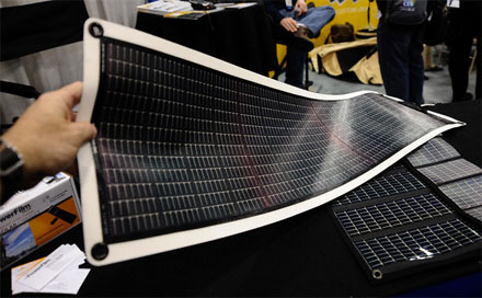 Пример гибкой электроники: солнечные панели от Solar Flex