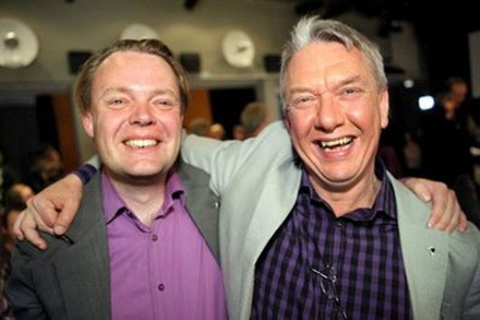 Рик Фальквинге (слева), лидер пиратской партии: Мы стали третьей по численности партией в Швеции