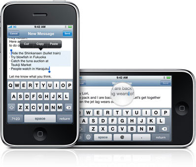В новой версии iPhone OS 3.0 - более 100 новых функций