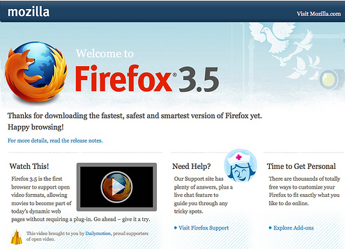 Менее чем за сутки количество скачиваний Firefox 3.5 превысило 4,3 млн