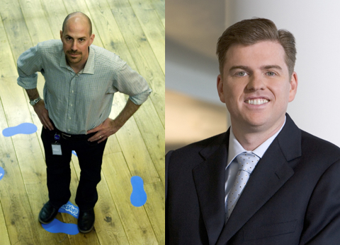 Тони Бейтс (справа) из Cisco заменит бывшего управляющего Skype Джоша Сильвермана (слева)