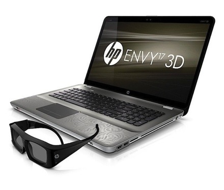 HP начала поставки Envy 17 с поддержкой 3D=