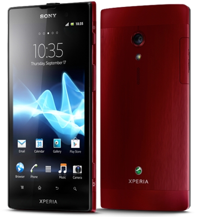 Sony Xperia ion в красном исполнении