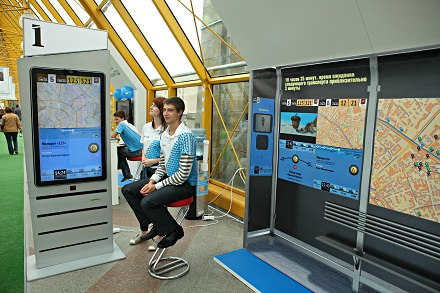 Прототип интерактивных остановок общественного транспорта