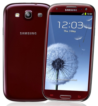Samsung Galaxy S III в цвете «красный гранат»