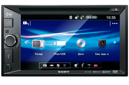 Sony XAV-68BT: виртуальный окружающий звук звук 5.1, изображение высокого разрешения, удобство подключения по Bluetooth
