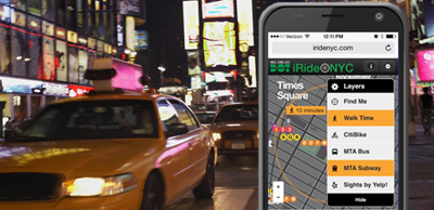  Приложение iRideNYC   позволяет быстро спланировать самый удобный городской маршрут 