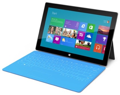 Microsoft Surface RT с клавиатурой-обложкой Touch Cover